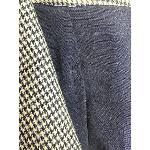 1940s-1950s LILLI ANN HOUNDSTOOTH. Cropped Waist Jacket. Small. As Is - Picture 10 of 11